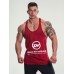 Gym Panel Stringer Vest men’s Running Bodybuilding Fitness Beach Gym Wear shh stringer- Gold M-stringer-010